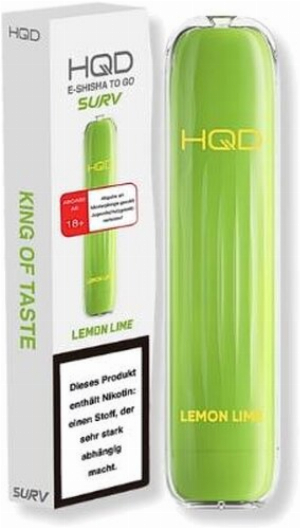 HQD Surv Einweg E-Shisha Lemon Lime ca. 600 Züge 18mg/ml