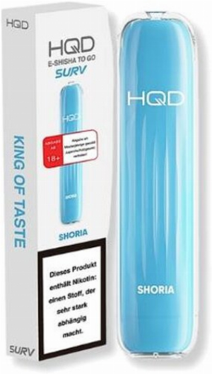HQD Surv Einweg E-Shisha Shoria ca. 600 Züge 18mg/ml