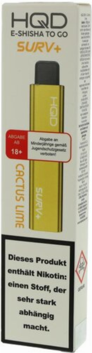 HQD Surv+ Einweg E-Zigarette Cactus Lime 18mg