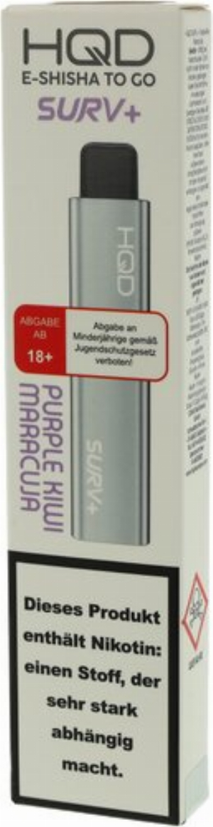 HQD Surv+ Einweg E-Zigarette Purple Kiwi Maracuja 18mg