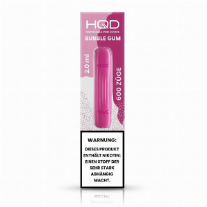HQD Wave / Surv Einweg E-Shisha Bubblegum ca. 600 Züge 18mg