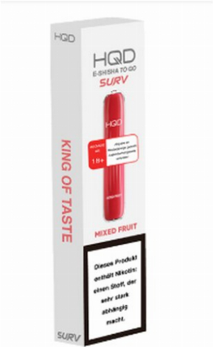 HQD Wave Einweg E-Shisha Mixed Fruit 600 Züge 18mg