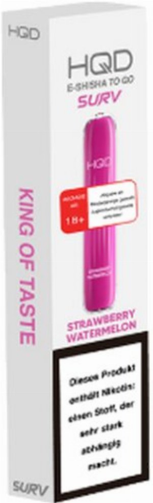 HQD Wave Einweg E-Shisha Strawberry Watermelon 600 Züge 18mg