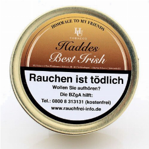 HU Tobacco Haddes Best Irish Pfeifentabak 100g Dose