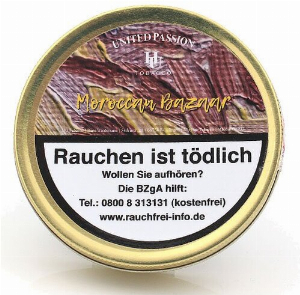 HU Tobacco Moroccan Bazaar Pfeifentabak 50g Dose