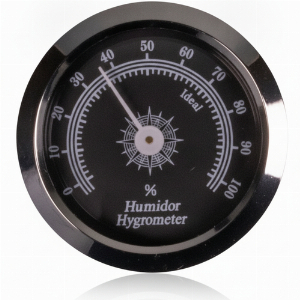 Hygrometer Ø44mm mit Magnet Silber / Schwarz
