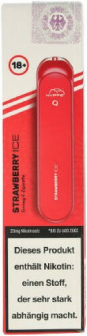Hyppe Q  Strawberry Ice Einweg E-Zigarette 20ml