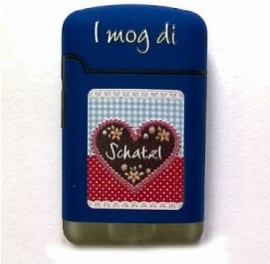 I Mog Di Schatzl Turbo-Feuerzeug Easy Torch Blau