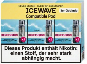 Icewave Compatible Pod Blue Fusion 20mg 3 Stück