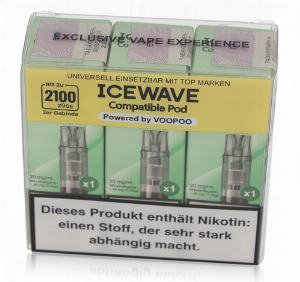 Icewave Compatible Pod Green Tea Mint 20mg/ml 3 Stück