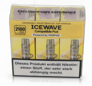 Icewave Compatible Pod Lemon Sparkling Water 20mg/ml 3 Stück