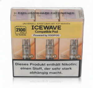 Icewave Compatible Pod Orange Sparkling Water 20mg/ml 3 Stück