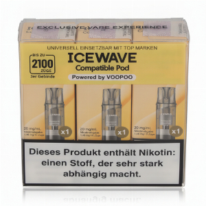Icewave Compatible Pod Pineapple Sparkling Water 20mg/ml 3 Stück