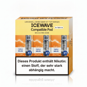 Icewave Compatible Pod Triple Melon 20mg/ml 3 Stück