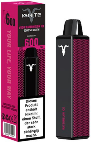 IGNITE V600 Einweg E-Zigarette Watermelon Ice 20mg