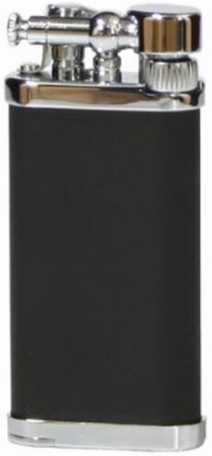 IM Corona Old Boy IC 64-9111C Pfeifenfeuerzeug Schwarz matt, verchromt