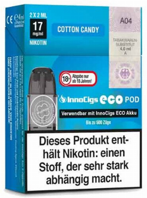 Innocigs Eco Pod Cotton Candy 17mg 2Stk.