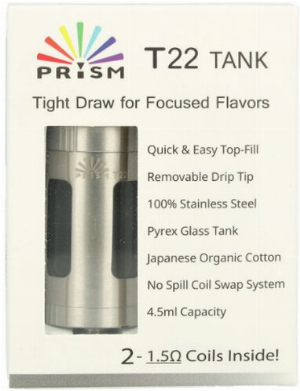 Innokin Prism T22 Tank Verdampfer silber
