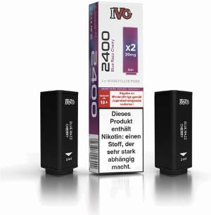 IVG 2400 4-Pod-System Blue Razz Cherry Prefilled Pod 2x2ml 20mg