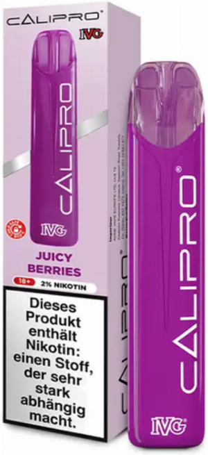 IVG Calipro Einweg E-Zigarette Juicy Berries 20mg