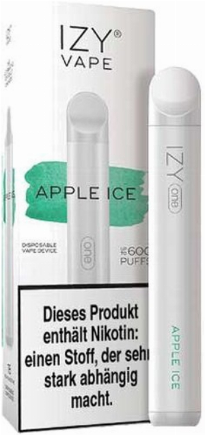 IZY One Einweg E-Shisha Apple Ice 0mg ca. 600 Züge