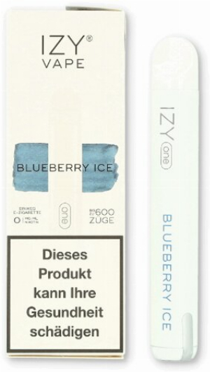 IZY One Einweg E-Shisha Blueberry Ice 0mg ca. 600 Züge