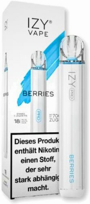 IZY Pro Vape Einweg E-Zigarette Berries 18mg