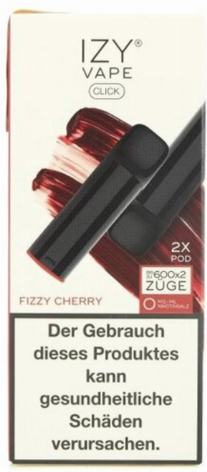 IZY Vape Click 2.0 Fizzy Cherry Prefilled Pods 2x2ml 0mg