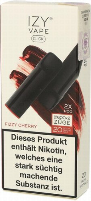 IZY Vape Click 2.0 Fizzy Cherry Prefilled Pods 2x2ml 20mg