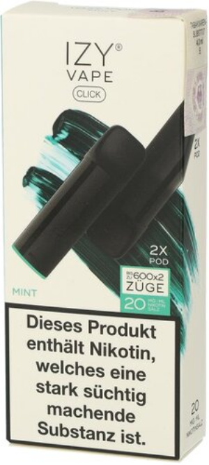 IZY Vape Click 2.0 Mint Prefilled Pods 2x2ml 20mg
