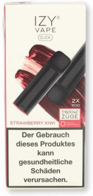 IZY Vape Click 2.0 Strawberry Kiwi Prefilled Pods 0mg 2x2ml