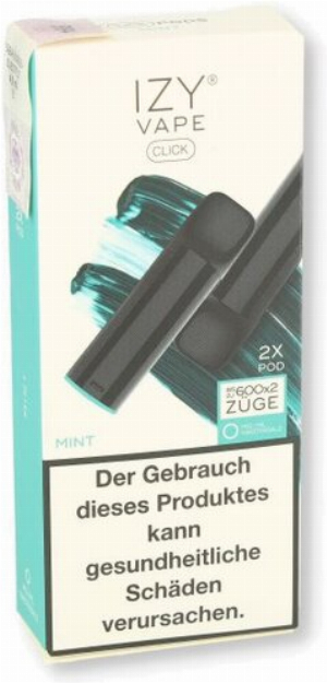 IZY Vape Click 2.0 Mint Prefilled Pods 2x2ml 0mg