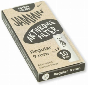 Jammin Aktivkohlefilter Regular 9mm 10 Stück