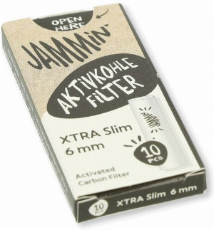 Jammin Aktivkohlefilter Xtra Slim 6mm 10 Stück