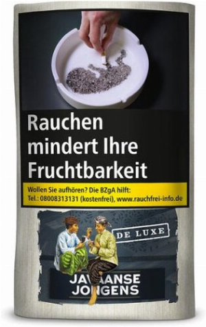 Javaanse Jongens Tabak De Luxe Shag ohne Aromazusätze 30g Päckchen Zigarettentabak