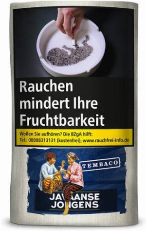 Javaanse Jongens Tabak Tembaco ohne Aromazusätze 30g Päckchen Zigarettentabak
