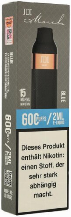 JDI March Einweg E-Zigarette Blue 15mg