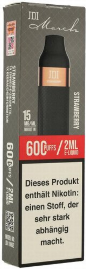 JDI March Einweg E-Zigarette Strawberry 15mg