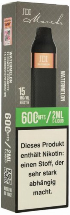 JDI March Einweg E-Zigarette Watermelon 15mg