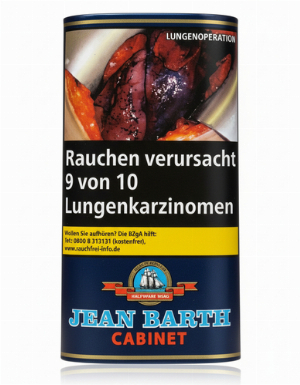 Jean Barth Tabak Cabinet Halfzware 35g Päckchen Zigarettentabak