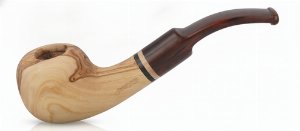 Jean Claude Olivenholz Pfeife Mundstücke in Cumberland-Design Nr.10
