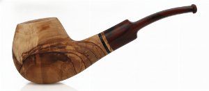 Jean Claude Olivenholz Pfeife Mundstücke in Cumberland-Design Nr.11