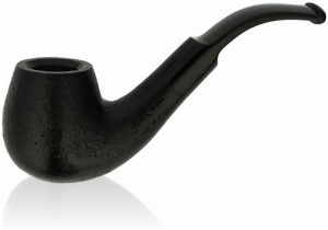 Jean Claude Pfeife Nr. 40 schwarz Teils-Sandgestrahlt