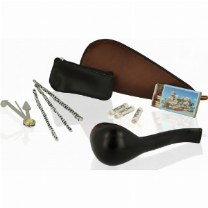 Jean Claude Pfeifen-Einsteigerset Lederoptik Braun Nr. 5 - B-Ware