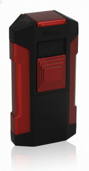 Jet Line Feuerzeug Avalanche 4er Jet-Flame Rot Schwarz