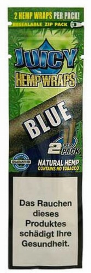Juicy Blunts Hemp Wraps Blue 2Stk.