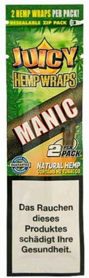 Juicy Blunts Hemp Wraps Manic (Mango)2Stk.