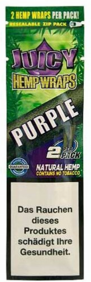 Juicy Blunts Hemp Wraps Purple (Grapefruit) 2Stk.