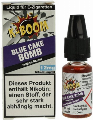 K-BOOM Blue Cake Bomb Original Rezept Liquid 10 ml 12mg