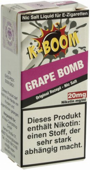 K-Boom Grape Bomb Nikotinsalz Liquid 20mg